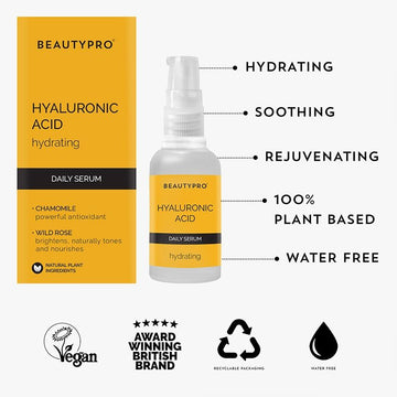 BEAUTYPRO Hyaluronic Acid Hydrating Daily Serum 30ml BENEFITS